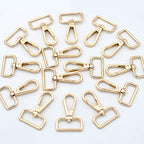 JWBIZ 12 Pcs D Ring Swivel Lobster Claw Clasp, Push Gate Snap Hooks Trigger Clips(Gold, 1 1/4 inch) - color: Gold, size: 1 1/4 inch