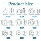 54 Pcs Antique Silver Toggle Clasps Alloy OT Toggle Jewelry Clasps Flower & Ring & Heart T-Bar Closure Clasp Fastener IQ End Connectors for DIY Necklace Bracelet Jewelry Making - color: Alloy-Heart/Flower/Ring