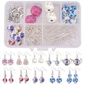 SUNNYCLUE 1 Box DIY 10 Pairs Animal Flower Teapot Charms Ceramic White Porcelain Earring Making Starter Kit Fancy Flower Beads Jewelry Arts Craft Supplies Findings for Beginners Adults Women Gift
