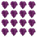 Crafans 100Pcs Frosted Acrylic Leaf Charms Purple Mardi Gras Charms Leaf Beads Plant Pendants Autumn Maple Leaves Beads Charms for Earrings Crafts DIY Jewelry Making Supplies 24x22.5x3mm - color: Purple
