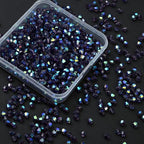 1000pcs 4 mm Bicone Crystal Beads Faceted Crystal Glass Beads Bulk for Jewelry Making DIY Necklace Bracelet Earring (Violet AB Color) - color: Violet AB