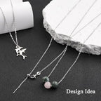 GTVOODX 10pcs Silver Adjustable Necklace Chain Stainless Steel Link Cable Chain Bulk with Needle Threader Lobster Clasps for Jewelry Making - color: Silver Cable
