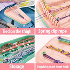 Chilpals Friendship Bracelet Making Kit for Girls 8-12, DIY String Bracelet Maker & Jewelry Craft Kits - Innovative Leg-Strap Design, Birthday Gifts Ideas for Kids Ages 7 8 9 10 Year Old (Pink) - color: Pink