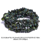 Chip Shell, 260pcs 5-8mm Irregular Shell Beads with Holes, Forest Green Shell & Moss Agate Like Chip Beads for Jewelry Making - color: Forest Green
