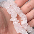 10-13mm Natural Irregular Freeform Raw White Quartz Stone Nugget Beads Reiki Crystal Healing Minerals Quartz Bead DIY Jewelry Making - color: White Quartz