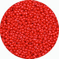 8/0 Glass Seed Beads Bulk, Bright Red 3mm Tiny Round Craft Seed Bead, Small Mini Pony Beads for Jewelry Making Bracelet Necklace Wrist Beading Weaving Supplies, 2500pcs - color: Bright Red