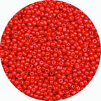 8/0 Glass Seed Beads Bulk, Bright Red 3mm Tiny Round Craft Seed Bead, Small Mini Pony Beads for Jewelry Making Bracelet Necklace Wrist Beading Weaving Supplies, 2500pcs - color: Bright Red
