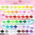 Umikk 10,000PCS Pony Beads Bulk, 48 Colors 6x9mm Plastic Kandi Beads for DIY Bracelet Making Hair Braiding Kandi Jewelry Key Chains Crafts Gifts (5.73LB, Shockproof Packaging) - color: 48colors10000pcs