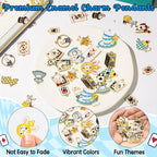 38Pcs Wonderland Gold Charms Pendants - Fairy Tales Tea Rabbit Clock Poker Enamel Charms Cute Earring Necklace Bracelet Keychains Pendant for Jewelry Making DIY Crafts Birthday Tea Party Gifts