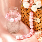 Ferreve 20 Pcs Chunky Bubblegum Beads 20mm Focal Pen Large Rhinestone Pearl Beads for DIY Beadable Pen School Jewelry Making Keychain Craft Making(Pink) - color: Pink