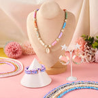 Elecrelive 12 Colors 5.5mm Clay Bead Strands Flat Polymer Clay Chip Beads Heishi Disc Loose Spacers for Bracelet Chocker Necklace Earring DIY Crafts - color: 12 Colors