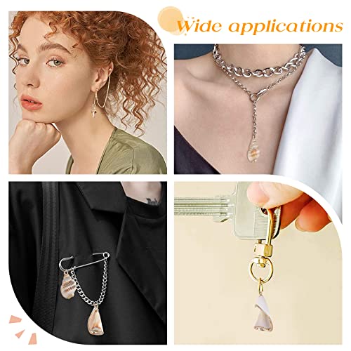 SUNNYCLUE 1 Box 16Pcs 4 Style Electroplate Spiral Seashells Craft Charms Connectors Pendant Conch Shells Charms with Plated Golden Loop Bail for Bracelet Necklace Making Craft Supplies - color: 1 Box 16Pcs Spiral Seashell Charms