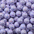 16mm Acrylic Bead 100pcs AB Color Pinkish Purple Acrylic Bead Chunk Bubblegum Beads for DIY Crafting Necklace Bracelet Jewelry Making Keychain (Lavender) - color: lavender