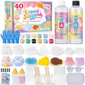 Taba Squishy Making Kit, DIY Taba Squishy Kit, 18oz FuFu Squishy 7 Molds Silicone, Liquid Silicone 1:1 AB Ratio Epoxy Resin Mix for Squishy, Stress Relief Taba Squishies, Gifts for Any Occasion