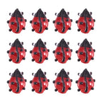 Cheriswelry 20pcs/Strand Red Ladybug Handmade Lampwork Beads Cute Animal Insect Loose Spacer Beads Ornament Charms 12~14mm Hole: 1~2mm for DIY Craft Earring Bracelet Necklace Jewelry Making - color: Ladybug-Red