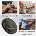 Amazing Gemstone Garnet Worry Stone Crystals and Healing Stones - Stones for Stress Relief - Piedra Crystal Fidget for Meditation, Relaxation - Unique Stocking Stuffers and Birthday Gift - color: Garnet