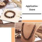 Craftdady 4 Strands Natural Round Tiger Eye Beads 4-10mm Polished Gemstone Chakra Energy Stone Loose Beads for DIY Bracelets Necklaces Earrings Jewelry Crafts, Total About 240pcs - color: Brown Tiger Eye