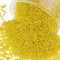 10100 Pcs Size 11/0 Glass Seed Beads, 2 mm Bright Yellow Small Mini Spacer Loose Pony Beads for Jewelry Making and DIY Crafts - color: Bright Yellow, size: Small