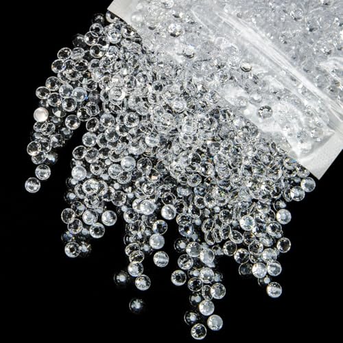qiipii 3000PCS 4mm Transparent Resin Rhinestones for Crafting Flatback Jelly Stones Bulk SS16 Clear Diamonds Gems Charms Supplies for Nails Face Eyes Makeup Tumblers Bottles DIY Crafts Clothes Shoes - color: Transparent, size: 4mm Bulk