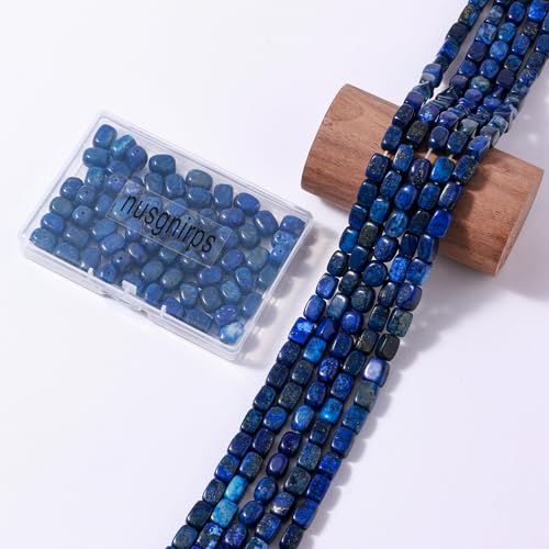 Natural Large Lapis Lazuli Cube Stone Beads 8x11mm 38cm/str Loose Semi Gemstone Stone Square Beads for Making Bracelets Necklace - color: Lapis Lazuli