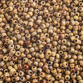 Miyuki Seed Bead 11/0 APX. 22 - g OP. Brown Picasso Japanese Glass Seed Beads - color: Brown Picasso