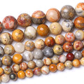 12MM Crazy Lace Agate Round Loose Beads Natural Gem Beads Crystal Energy Stone Beads for Jewelry Making DIY Bracelet Necklace - color: Crazy Lace Agate, size: 12mm