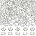 Beebeecraft 1 Box 80Pcs Flower Spacer Beads 925 Sterling Silver Plated 304 Stainless Steel 4mm Daisy Spacer Beads for Bracelet Necklace Earring Jewelry Making - color: Silver, size: 4mm