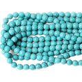 Blue Turquoise Gem Natural Stone Jewelry Findings Making Spacers Beads Howlite (8mm, Blue Turquoise) - color: Green Turquoise, size: 8mm