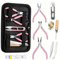 Jewelry Making Tools Kit: 6pc Set, Including Needle Round Nose, Wire Cutters, Crimper & End Nippers for Beading & Craft
