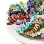 KitBeads 200-230pcs Clear Quartz Chip Beads: Natural Healing, Irregular Shaped, White Clear for Jewelry Making