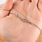 925 Sterling Silver Double Lobster Clasp Magnetic Jewelry Clasps Magnetic Necklace Clasps and Closures Sterling Silver Double Bracelet Necklace Clasp - color: C-White Gold