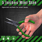 SPEEDWOX 5 Inch Long Nose Pliers with Cutter and Chain Nose Pliers for Jewelry Making - style: Long Nose Pliers Smooth Jaw
