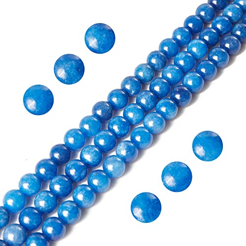 100pcs 6mm Kyanite Beads Natural Gemstone Beads Round Loose Beads for Jewelry Making - color: Kyanite, size: 6mm