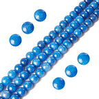 100pcs 8mm Kyanite Beads Natural Gemstone Beads Round Loose Beads for Jewelry Making - color: Kyanite, size: 8mm