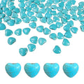 Turquoise Love Beads for Jewelry Making 200pcs 12mm Natural Semi-Precious Gemstone Loose Space Beads for Bracelets, Necklaces, Earring, DIY Handmade Crafts, Healing Stone Gifts, Garland Deco - color: Turquoise Heart 12mm