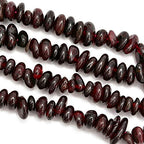 5-8mm Natral Healing Gemstone Waist Bracelets Necklace Kit Irregular Stone DIY Crafts Design Jewelry Making 1 Strand per Bag Approxi 34 inch (Red Garnet Chips) - color: Red Garnet Chips