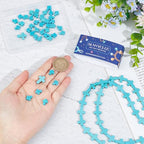 SUNNYCLUE 1 Box 100Pcs Cross Beads Bulk Blue Synthetic Turquoise Stone Cross Bead Charms Mini Small Pocket Crosses Tiny Easter Holiday Crucifix Beads for Jewelry Making Beading Kits Craft Supplies - color: 100pcs 10/16mm Turquoise Blue Cross Beads