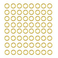 200 pcs Gold Plated Stainless Steel Split Rings Jump Rings Connector Rings for Jewelry Making Necklaces Bracelet Earrings Keychain DIY Craft (13299-Gold, 6mm) - size: 6mm