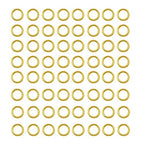 200 pcs Gold Plated Stainless Steel Split Rings Jump Rings Connector Rings for Jewelry Making Necklaces Bracelet Earrings Keychain DIY Craft (13299-Gold, 6mm) - size: 6mm