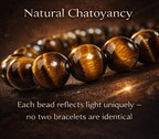 Rose Quartz Bracelet - 8mm Healing Crystal for Love, Unisex - color: 04: Yellow Tiger, style: B: 6.5-6.9 inches