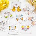 Easter Polymer Clay Cutters Set - 12pcs Sharp & Durable Bunny, Chick, Ice Cream & Egg Shapes for DIY Earring Jewelry Making, Soft Clay Crafts & Spring Holiday Supplies - color: 2K color
