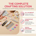 FREICO 68 Pcs Beading Needles Set, Size 10 Long Straight Beading Needle with Threader and Scissors, Fine Seed Bead Needles for Jewelry Making, Beads, Embroidery
