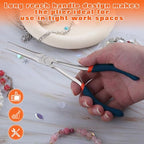 SPEEDWOX Long Needle Nose Pliers 7 Inch Long Nose Mini Precision Wire Looping Fine Pliers Long Anti-slip Handles Smooth Jaws High Leverage Reduce Efforts for Jewelry Making - style: Needle Nose Pliers