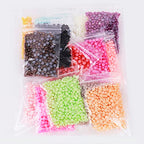 9000pcs 4mm Half Round Pearl Beads Mixed 15 Colors Cabochon Flatback Gem DIY Scrapbooking Shoes Phone Nail Art Making Crafts Material - size: 4mm 9000pcs