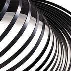 Fashewelry 32.8Ft 5mm Aluminum Flat Wire Black Bendable Metal Craft Wire Strip for Bezel Sculpting Armature Jewelry Making Gem Metal Wrap - color: Flat-Black, size: 5mm
