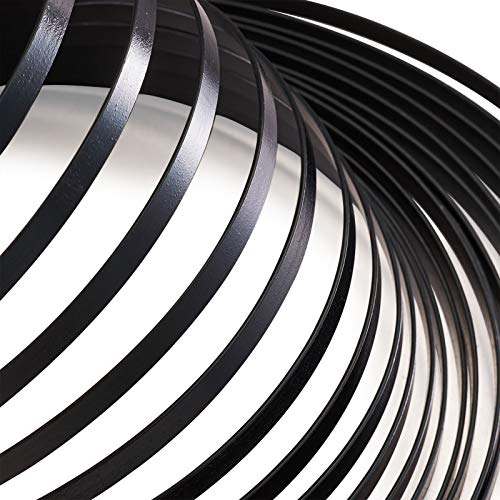 Fashewelry 32.8Ft 5mm Aluminum Flat Wire Black Bendable Metal Craft Wire Strip for Bezel Sculpting Armature Jewelry Making Gem Metal Wrap - color: Flat-Black, size: 5mm