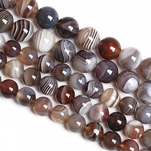 6MM 60PCS Natural Gemstone Stone Botswana Sardonyx Agate Beads for Jewelry Making DIY Bracelet - color: Botswana Sardonyx Agate, size: 6mm