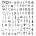 100 Pieces Jewelry Making Charms Pendants for Bracelet Bulk lot Necklace Earrings Keychain Charms Beads DIY Kit Trendy Craft - style: Love Music Leaves