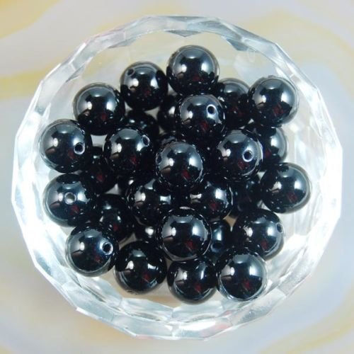 AD Beads Natural Gemstone Round Spacer Loose Beads (6mm 100pcs, Black Onxy) - color: Black Onxy, size: 6mm 100pcs