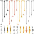 Honoson 31 Pcs Necklaces Bracelets Extender Set Includes 4 Colors Chain Extender 3 Style Magnetic Clasps Jewelry Locking Clasps Closures Lobster Clasp Connector for DIY Crafts Making Supplies
